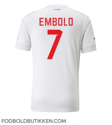 Schweiz Breel Embolo #7 Udebanetrøje VM 2022 Kortærmet